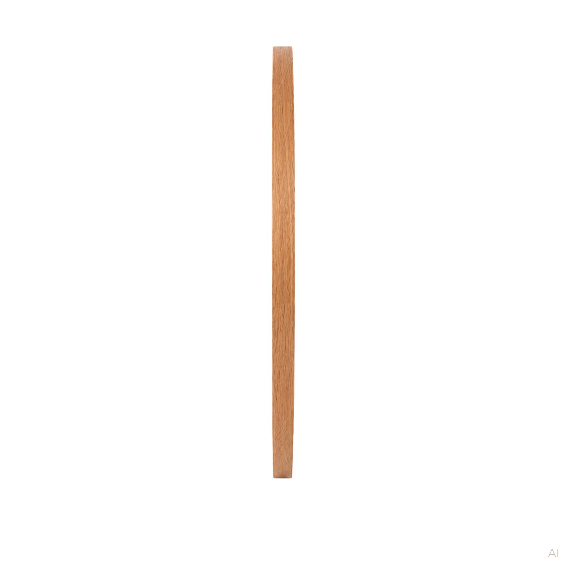 Moon spejl i eg - Ø80 cm